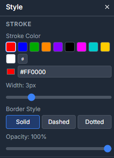 Stroke panel